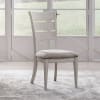 Backroads 5 Piece Round Pedestal Table Set in Weathered White and Parchment Brown Finish by Liberty Furniture - 142-DR-5PDS - Image 4 of 0