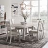 Backroads 7 Piece Trestle Table Set in Weathered White and Parchment Brown Finish by Liberty Furniture - 142-DR-7TRS - Image 1 of 0