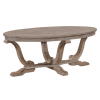 Greystone Mill 3 Piece Oval Cocktail Table Set in Stone White Wash w/ Wirebrush Distressing Finish by Liberty Furniture - LIB-154-OT-3PCS - Image 3 of 0