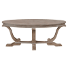 Greystone Mill 3 Piece Oval Cocktail Table Set in Stone White Wash w/ Wirebrush Distressing Finish by Liberty Furniture - LIB-154-OT-3PCS - Image 4 of 0