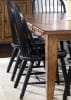 Treasures 7 Pc Extension Leg Table in Rustic Oak Finish with Black Windsor Chairs by Liberty Furniture - 17-C4050 - Image 2 of 0