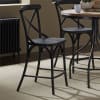 Vintage Pub Table 5 Piece Black Counter Height Set in Weathered Pine and Black Metal Finish by Liberty Furniture - 179-PUB3636-B - Image 2 of 0
