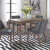 Space Savers Rectangular Table 5 Piece Grey Dining Set in Satin Walnut Finish by Liberty Furniture - 198-CD-5RLS-GY - Image 1 of 0