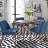 Space Savers Rectangular Table 5 Piece Grey Dining Set in Satin Walnut Finish by Liberty Furniture - 198-CD-5RLS-GY - Image 3 of 0