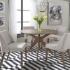 Space Savers Pedestal Table 5 Piece Blue Dining Set in Satin Walnut Finish by Liberty Furniture - 198-T4747-B - Image 2 of 0