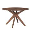 Space Savers Pedestal Table 5 Piece Blue Dining Set in Satin Walnut Finish by Liberty Furniture - 198-T4747-B - Image 3 of 0