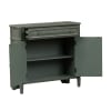 Madison Park 1 Drawer 2 Door Accent Cabinet in Gray Finish With White Rub Thru by Liberty Furniture - 2006-AC3836 - Image 3 of 0