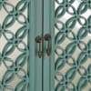 Kensington 4 Door Accent Cabinet in Turquoise Finish with Worn Wood Tone Top by Liberty Furniture - 2011-AC7236 - Image 4 of 0