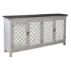 Westridge 4 Door Accent Cabinet in Wirebrushed White w/ Worn Wood Top Finish by Liberty Furniture - LIB-2012W-AC7236 - Image 2 of 0