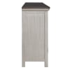 Westridge 4 Door Accent Cabinet in Wirebrushed White w/ Worn Wood Top Finish by Liberty Furniture - LIB-2012W-AC7236 - Image 4 of 0