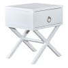 East End 1 Drawer Accent Table in Wirebrushed White Finish by Liberty Furniture - LIB-2030WH-AT1922 - Image 3 of 0
