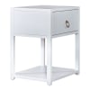 East End 1 Shelf Accent Table in Wirebrushed White Finish by Liberty Furniture - LIB-2030WH-AT2126 - Image 2 of 0