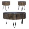 Canyon 3 Piece Accent Cocktail Table Set in Railroad Brown Finish by Liberty Furniture - LIB-2073-AT-3PCS - Image 1 of 0