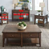 Lake House 3 Piece Cocktail Table Set in Rustic Brown Oak Finish by Liberty Furniture - LIB-210-OT-3PCS - Image 1 of 0