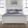 River Place Panel Bed 6 Piece Bedroom Set in White and Tobacco Finish by Liberty Furniture - LIB-237-BR-QPBDMN - Image 3 of 0