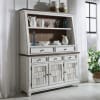 River Place Server and Hutch in Riverstone White and Tobacco Finish by Liberty Furniture - LIB-237-DR-SH - Image 1 of 0
