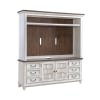 River Place Entertainment Center with Piers in Riverstone White and Tobacco Finish by Liberty Furniture - LIB-237-ENT-ECP - Image 2 of 0