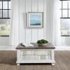 River Place Lift Top Storage Cocktail Table in Riverstone White and Tobacco Finish by Liberty Furniture - LIB-237-OT1011 - Image 1 of 0