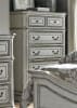 Magnolia Manor Panel Bed in Antique White Finish by Liberty Furniture - 244-BR-QPB - Image 3 of 0