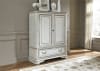 Magnolia Manor Panel Bed in Antique White Finish by Liberty Furniture - 244-BR-QPB - Image 4 of 0