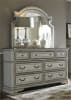 Magnolia Manor Upholstered Bed 6 Piece Bedroom Set in Antique White Finish by Liberty Furniture - 244-BR-QUBDMN - Image 4 of 0
