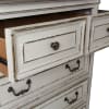 Magnolia Manor 5 Drawer Chest in Antique White Finish by Liberty Furniture - 244-BR41 - Image 2 of 0