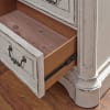 Magnolia Manor 3 Drawer Bedside Chest in Antique White Finish by Liberty Furniture - 244-BR64 - Image 4 of 0