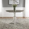Magnolia Manor Drop Leaf Table 3 Piece Ladder Back Chair Dining Set in Antique White Finish by Liberty Furniture - 244-CD-3DLS - Image 2 of 0