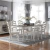 Magnolia Manor Leg Table 7 Piece Ladder Back Chair Dining Set in Antique White Finish by Liberty Furniture - 244-CD-7LGS - Image 1 of 0