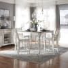 Magnolia Manor Gathering Counter Height Table 5 Piece Spindle Back Chairs Dining Set in Antique White Finish by Liberty Furniture - 244-CD-O5GTS - Image 1 of 0