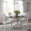 Magnolia Manor 5 Piece Pedestal Table Dining Set in Antique White & Weathered Bark by Liberty Furniture - LIB-244-DR-5PDS - Image 1 of 0