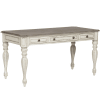 Magnolia Manor 3 Piece Desk & Hutch Set in Antique White & Weathered Bark Finish by Liberty Furniture - LIB-244-HOJ-3DH - Image 5 of 0