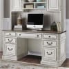 Magnolia Manor Jr Executive Credenza and Hutch in Antique White Finish by Liberty Furniture - 244-HOJ-CHS - Image 3 of 0