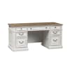Magnolia Manor Executive Desk in Antique White and Weathered Bark Finish by Liberty Furniture - LIB-244-HOJ-DSK - Image 2 of 0