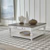 Magnolia Manor 3 Piece Oversized Square Cocktail Table Set in Antique White & Weathered Bark Finish by Liberty Furniture - LIB-244-OT-A3PCS - Image 2 of 0
