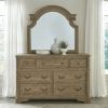 Magnolia Manor Upholstered Bed in Weathered Bisque Finish by Liberty Furniture - LIB-244N-BR-QUB - Image 3 of 0