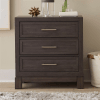 Modern Edge Upholstered Bed 6 Piece Bedroom Set in Caffe Finish by Liberty Furniture - 313-BR-QUBDMN - Image 4 of 0