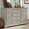 Big Valley Panel Bed 6 Piece Bedroom Set in Whitestone Finish by Liberty Furniture - 361W-BR-QPBDMN - Image 5 of 0