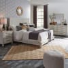 Modern Farmhouse Platform Bed in Flea Market White w/ Heavy Distressing Finish by Liberty Furniture - 406W-BR-QPL - Image 2 of 0