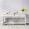 Modern Farmhouse Console Table in Flea Market White Finish by Liberty Furniture - 406W-OT7837 - Image 1 of 0