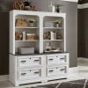 Allyson Park 4 Piece Library Wall in Wirebrushed White Finish by Liberty Furniture - 417-4 - Image 1 of 0