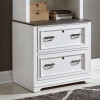 Allyson Park 4 Piece Library Wall in Wirebrushed White Finish by Liberty Furniture - 417-4 - Image 2 of 0
