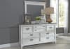 Allyson Park Sideboard in Wirebrushed White Finish with Wire Brushed Charcoal Top by Liberty Furniture - 417-BR31 - Image 2 of 0