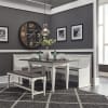 Allyson Park Nook 5 Piece Dining Set in Wirebrushed White Finish with Wire Brushed Charcoal Tops by Liberty Furniture - 417-DR-5LTS - Image 1 of 0