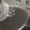 Allyson Park Single Pedestal Table 5 Piece Dining Set in Wirebrushed White Finish with Wire Brushed Charcoal Tops by Liberty Furniture - 417-DR-5PDS - Image 3 of 0