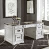 Allyson Park Desk in Wirebrushed White Finish by Liberty Furniture - 417-HOJ-DSK - Image 1 of 0
