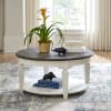 Allyson Park Round Cocktail Table in Wirebrushed White Finish by Liberty Furniture - 417-OT1011 - Image 2 of 0
