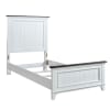 Allyson Park Twin Panel Bed in Wirebrushed White with Charcoal Tops Finish by Liberty Furniture - LIB-417-YBR-TPB - Image 2 of 0