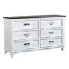 Allyson Park Twin Panel Bed in Wirebrushed White with Charcoal Tops Finish by Liberty Furniture - LIB-417-YBR-TPB - Image 3 of 0