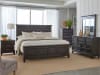 Allyson Park Panel Bed in Wirebrushed Black Forest Finish with Ember Gray Tops by Liberty Furniture - 417B-BR-QPB - Image 2 of 0